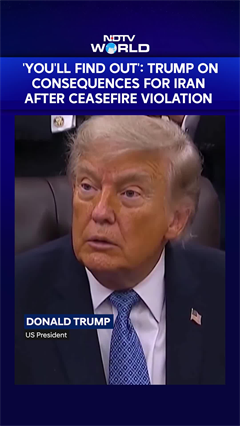 Trump Hints At Consequences For Iran After Ceasefire Violation