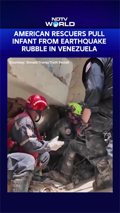 Baby Rescued Alive From Venezuela Earthquake Rubble, Dramatic Rescue Caught On Camera