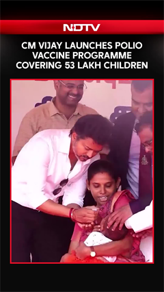 Video: Tamil Nadu CM Vijay Launches Polio Vaccination Drive For 53 Lakh Children