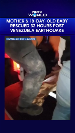 Venezuela Earthquake: 18-Day-Old Baby & Mother Rescued From Rubble After 32 Hours