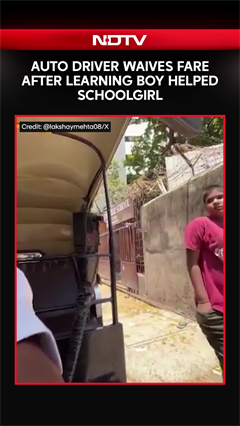 Auto Driver Waives Fare After Learning Boy Helped Schoolgirl