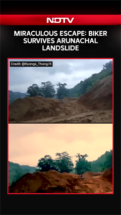 Miraculous Escape: Biker Survives Arunachal Landslide