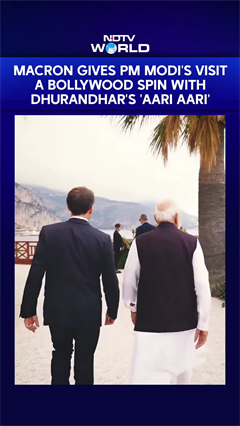 Emmanuel Macron Gives PM Modi's Visit A Bollywood Spin With Dhurandhar's 'Aari Aari'