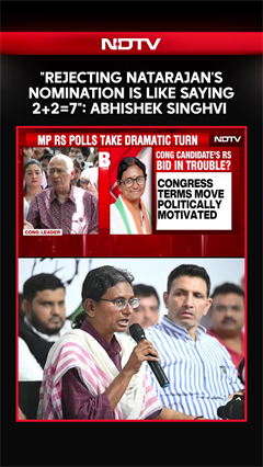 "Like Saying 2+2=7": Abhishek Manu Singhvi Slams Rejection Of Meenakshi Natarajan's Nomination