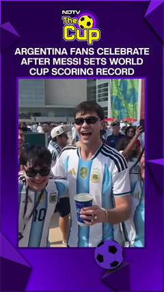 Argentina Fans Celebrate After Messi Sets World Cup Scoring Record At FIFA World Cup 2026
