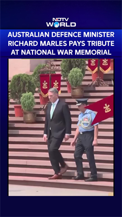 Australian Defence Minister Richard Marles Pays Tribute At National War Memorial