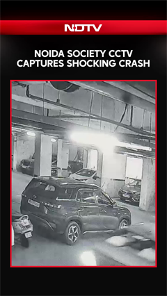 Video: Speeding Car Mows Down Mother, Child In Noida Society Basement