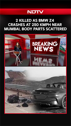 2 Killed As BMW Z4 Crashes At 250 kmph Near Mumbai, Body Parts Scattered