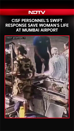 CISF Personnel's Swift Response Save Woman's Life At Mumbai Airport