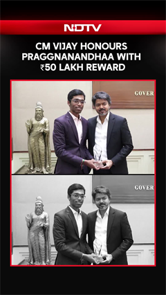 Tamil Nadu CM Vijay Honours R Praggnanandhaa With ₹50 Lakh Reward