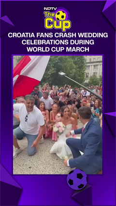 Croatia Fans Crash Wedding Celebrations During World Cup March