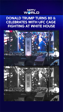 Video: Donald Trump Turns 80 & Celebrates With UFC Cage Fighting At White House