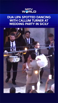 Dua Lipa Spotted Dancing With Callum Turner At Wedding Party In Sicily