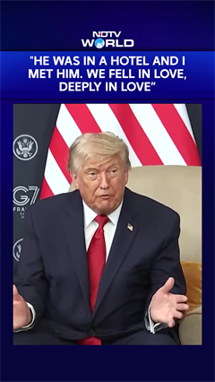 US President Donald Trump At G7 Summit Says He "Fell Deeply In Love" With A World Leader