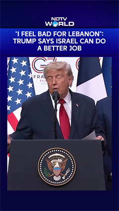 Trump Press Conference | "I Feel Bad For Lebanon": Trump Says Israel Can Do A Better Job
