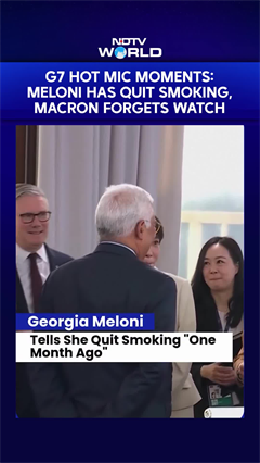 G7 Hot Mic Moments: Italian PM Giorgia Meloni Quits Smoking, French President Macron Forgets Watch
