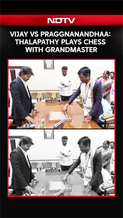Tamil Nadu | CM Vijay Meets Praggnanandhaa After Norway Chess Win, Plays Game At Secretariat