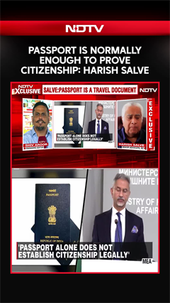 Passport Citizenship | Passport Is Normally Enough To Prove Citizenship, Says Harish Salve