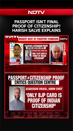 Citizenship Row | Passport Isn't Final Proof Of Citizenship? Harish Salve Explains In NDTV Interview