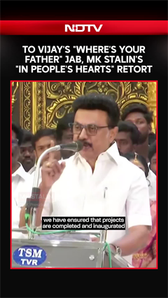 'Don't Search For Me There, I'm In People's Hearts': MK Stalin's Reply To Vijay's Jab