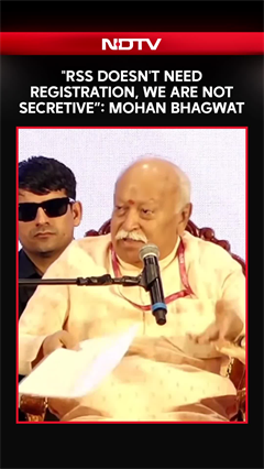 Video: RSS Registration Row | 'RSS Doesn't Need Registration. We Are Not Secretive': Mohan Bhagwat
