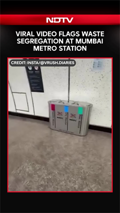 Viral Video Flags Waste Segregation at Mumbai Metro Station