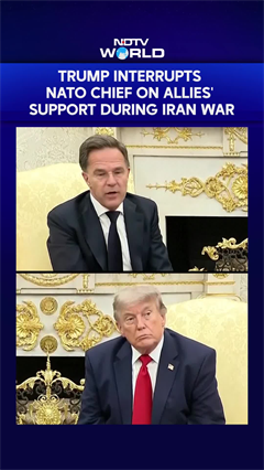 "They Weren't": Trump Interrupts NATO Chief On Allies' Support During Iran War