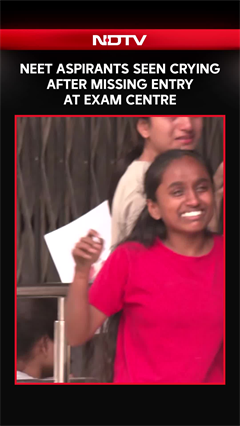 NEET Re-Exam: Students Seen Crying After Being Denied Entry For Arriving Late