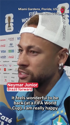 'Wonderful To Be Back', Says Neymar Junior At The 2026 FIFA World Cup