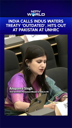 India Calls Indus Water Treaty 'Outdated' At UNHRC, Hits Out At Pakistan