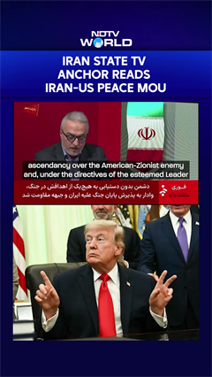 Iran State TV Reads Memorandum Of Understanding To End US-Iran War
