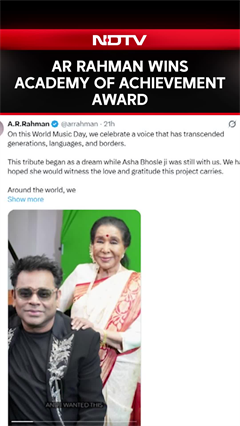 Oscar-Winning Composer A R Rahman Honoured With Academy of Achievement Award in Washington