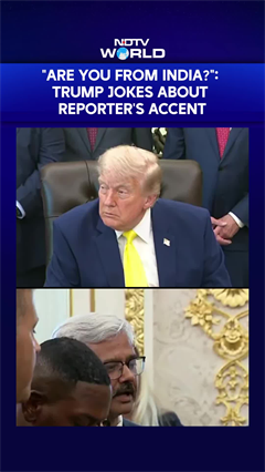 "Are You From India?": Trump Jokes About Reporter's Accent Before Praising India-Trade Deal