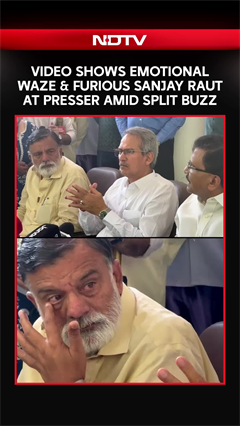 Sanjay Raut Shiv Sena | Video Shows Emotional Waze & Furious Sanjay Raut At Presser Amid Split Buzz