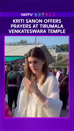 Kriti Sanon Offers Prayers At Tirumala Venkateswara Temple In Tirupati