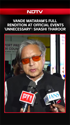 Shashi Tharoor Questions Mandatory Full Version of Vande Mataram, Says It Is Unnecessary