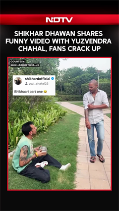 Shikhar Dhawan Shares Funny Video With Yuzvendra Chahal, Fans Crack Up