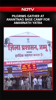 Amarnath Yatra 2026 | Pilgrims Gather At The Anantnag Base Camp For Amarnath Yatra