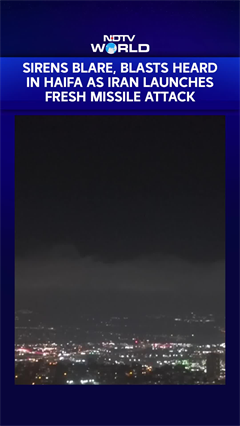 Israel Attacked: Sirens Blare & Blasts Heard In Haifa As Iran Fires Barrage Of Missiles