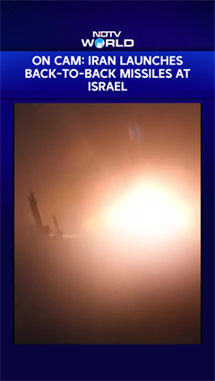 On Cam: Tehran Launches Back-To-Back Missiles Into Israeli Territory