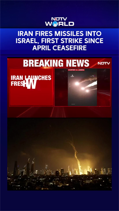 Iran Launches Fresh Missiles Into Israel, First Strikes Since April Ceasefire