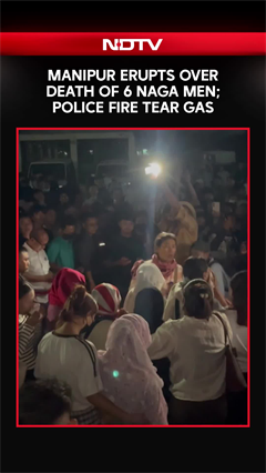 Manipur Unrest | Protests In Imphal Over Death Of 6 Naga Men, Police Fire Tear Gas