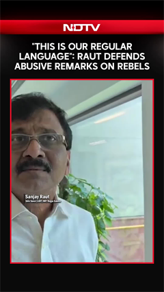 "This Is Our Regular Language": Sanjay Raut Defends Abusing Rebel MPs