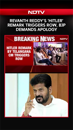 'Hitler' Remark By Telangana Chief Minister Revanth Reddy Sparks Political Row