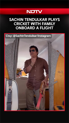 Sachin Tendulkar Plays Cricket With Family Onboard A Flight