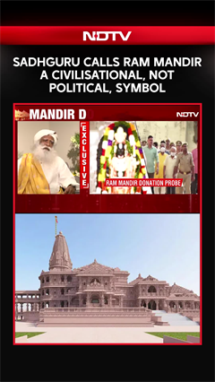 Sadhguru Calls Ram Mandir A Civilisational, Not Political, Symbol