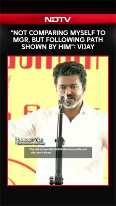 Vijay News Today | "I Am Not Comparing Myself To MGR, Just Following The Path Shown By Him": Vijay