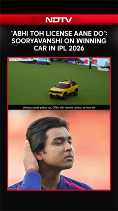 "Abhi Toh License Aane Do": Vaibhav Sooryavanshi's Funny Remark On Winning Car In IPL 2026