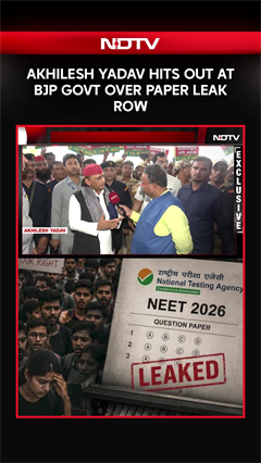 Akhilesh Yadav Raises Sharp Questions Over Paper Leak Row | Watch
