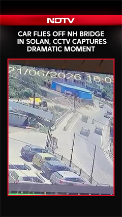 Watch: Car Flies Off NH Bridge In Solan, Dramatic Crash Caught On CCTV